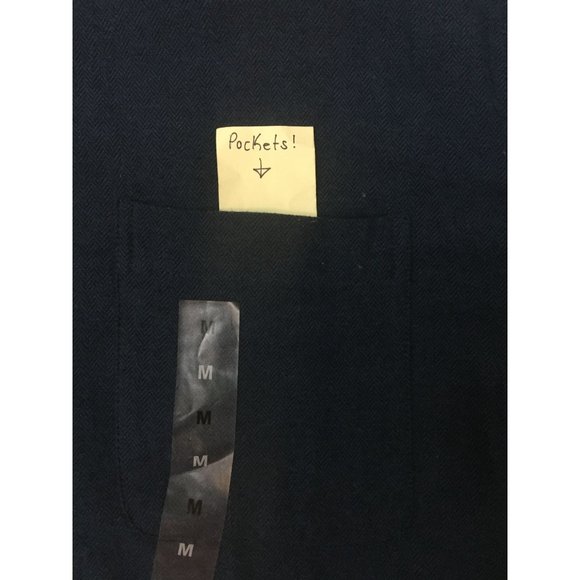 Men Croft & Barrow Blue Long Sleeve Button Down Cotton Top Shirt Size M Medium - Picture 6 of 15